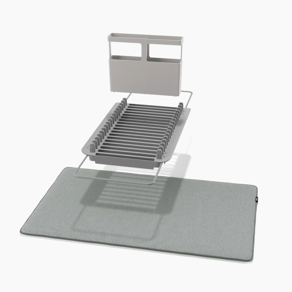 UDry Over the Sink Dish Rack with Dry Mat