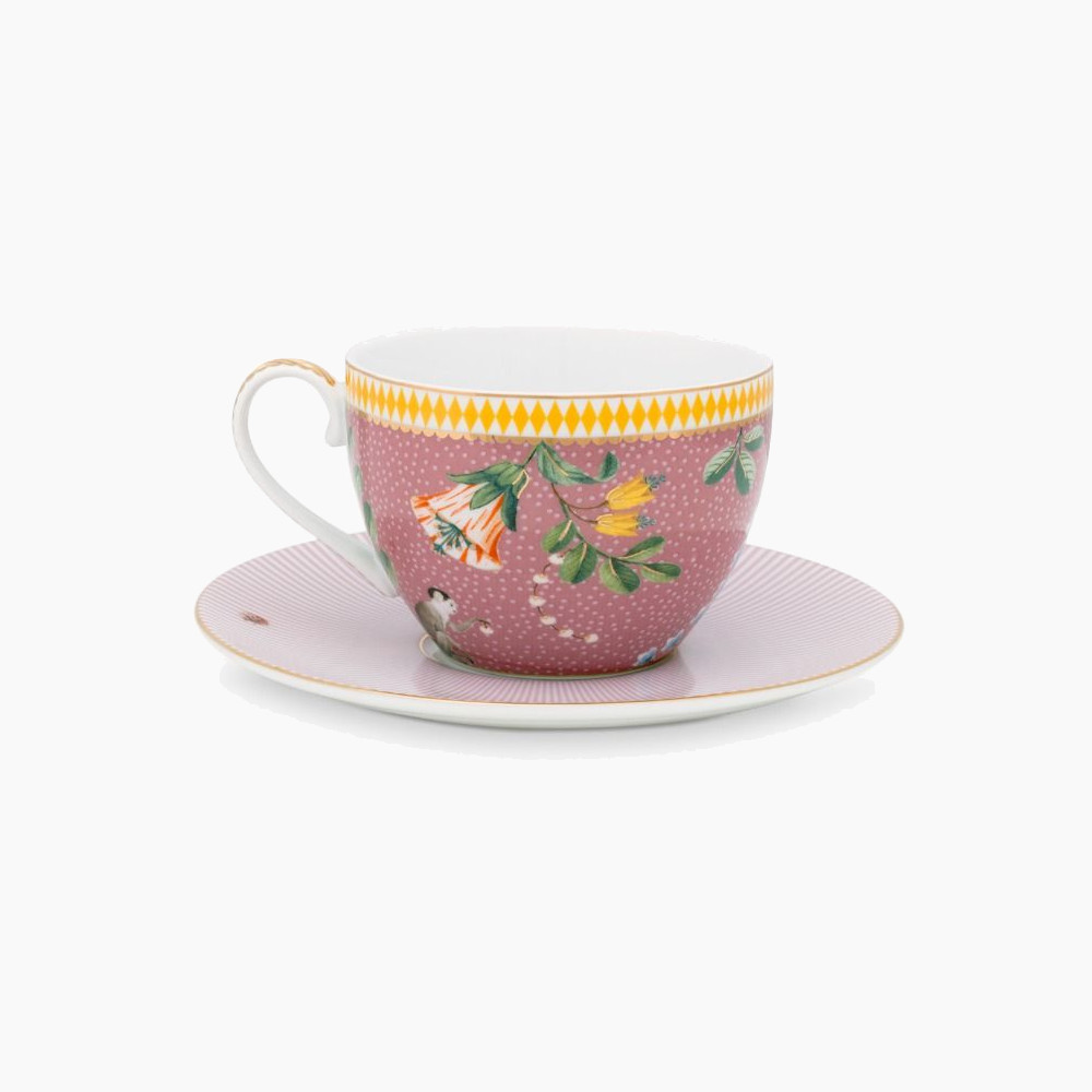 Cup & Saucer La Majorelle Pink 280ml