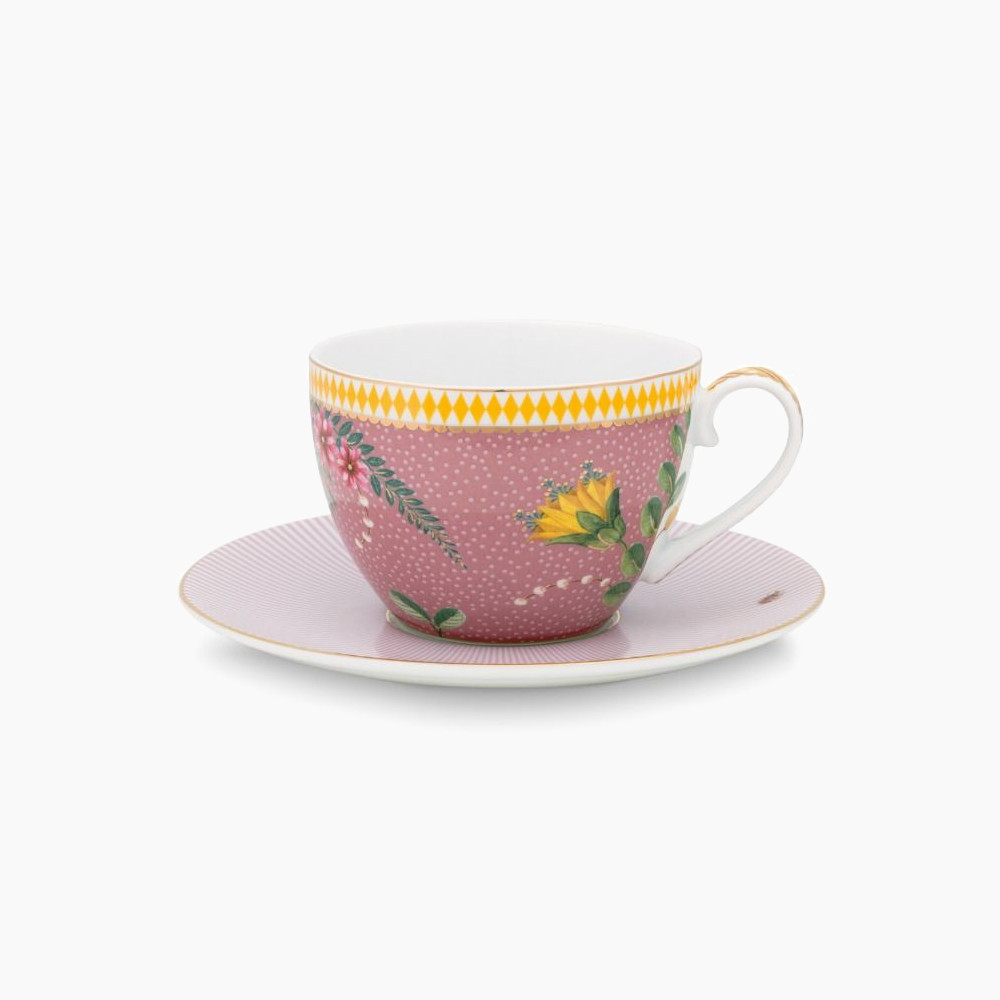 Cup & Saucer La Majorelle Pink 280ml