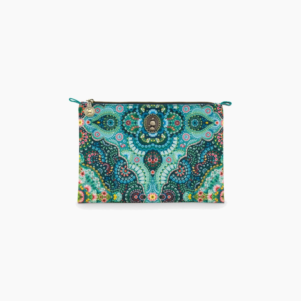 Cosmetic Flat Pouch Medium Moon Delight Blue