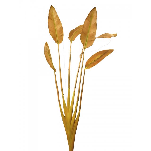 Supergreens Τεχνητή Σύνθεση Φύλλα Πουλί του Παραδείσου Πορτοκαλί 185 εκ.