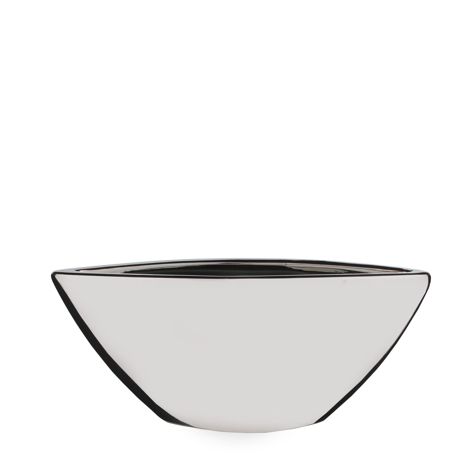 Supergreens Κασπώ Κεραμικό Οβάλ Silver 38x13x18 εκ.