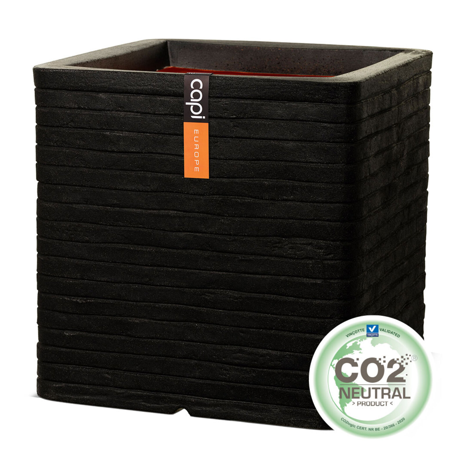 Supergreens Γλάστρα PVC Μαύρη CE 30x30x30 εκ.