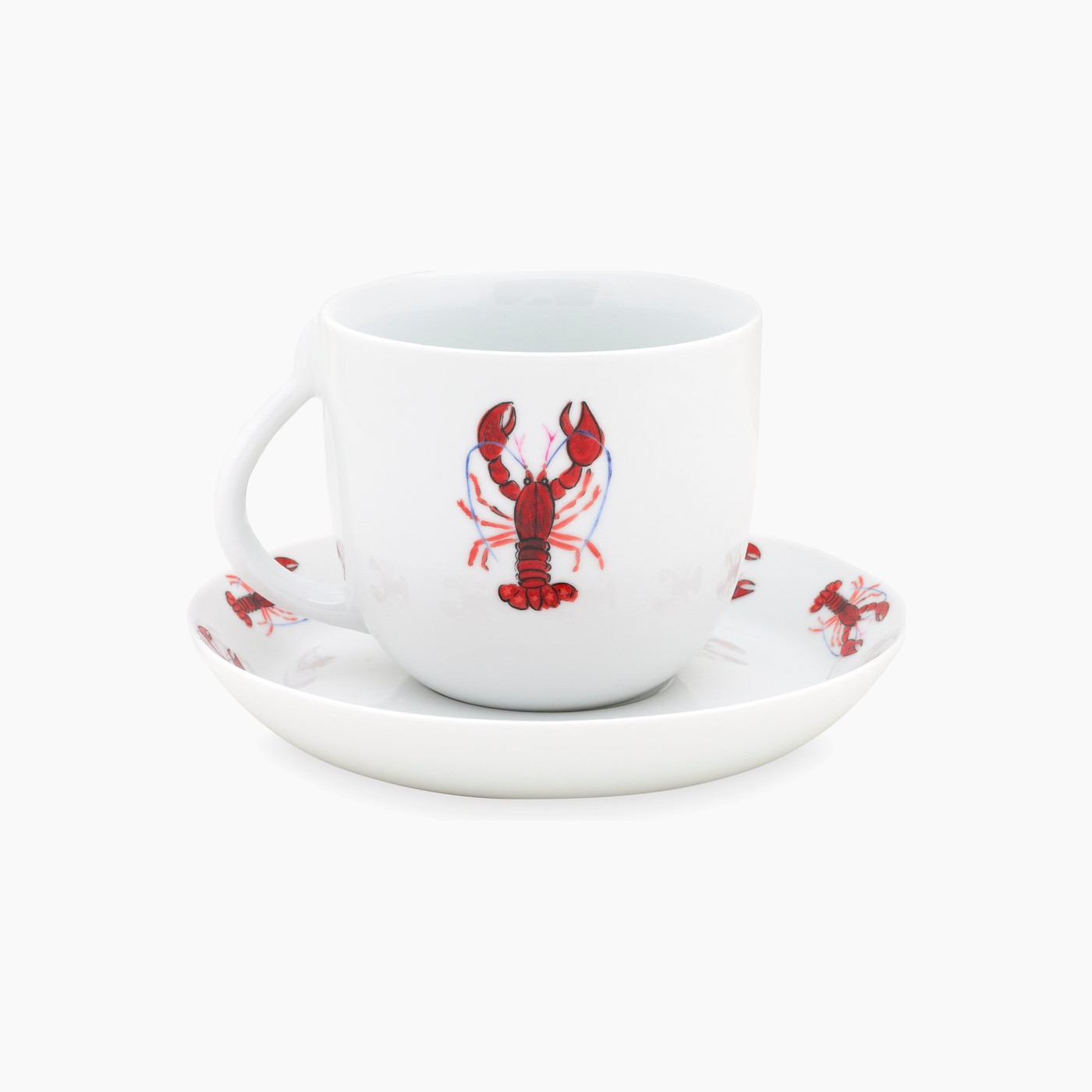 Lobster Cappuccino Cup & Saucer