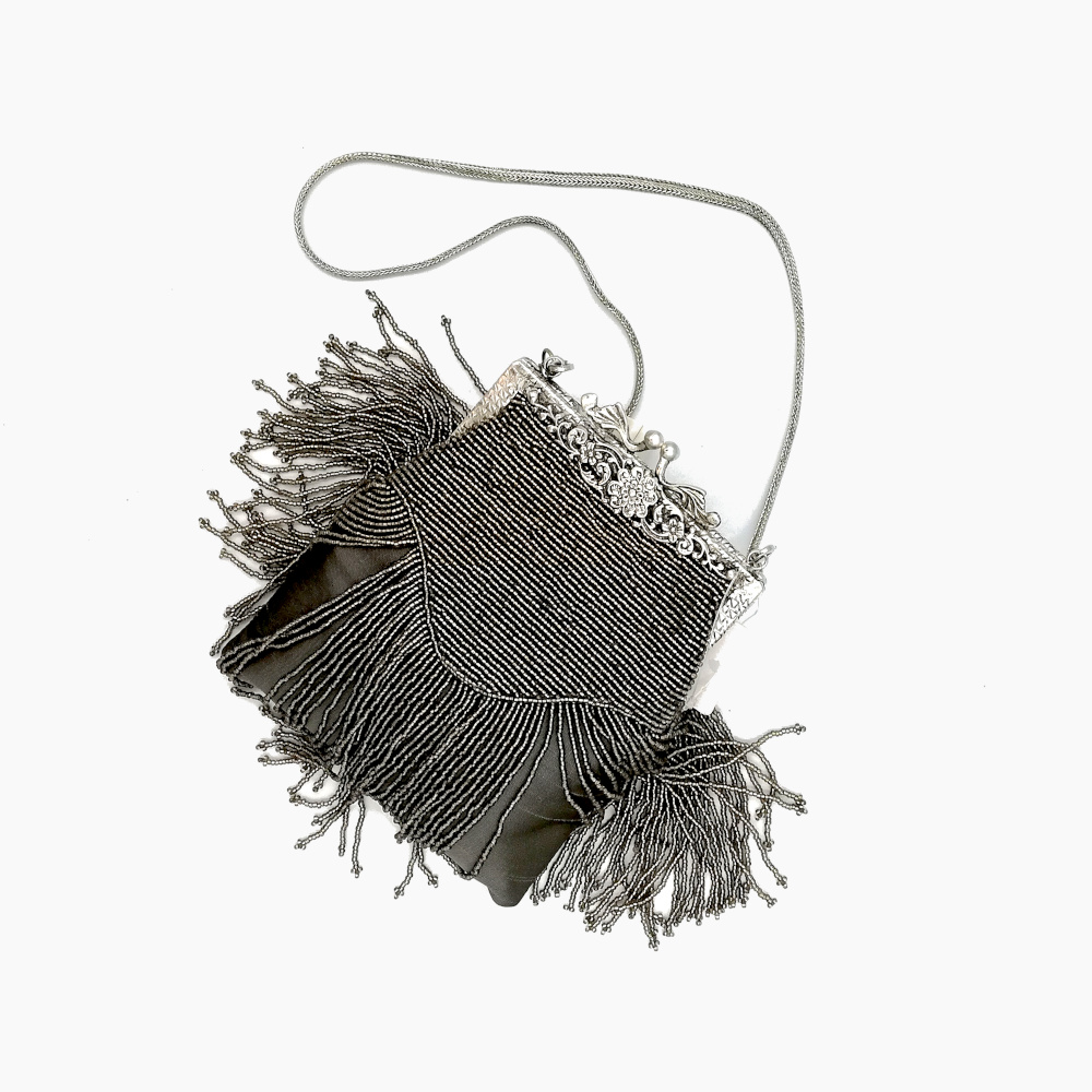 Silver Bag with Silver details & Metal Strap